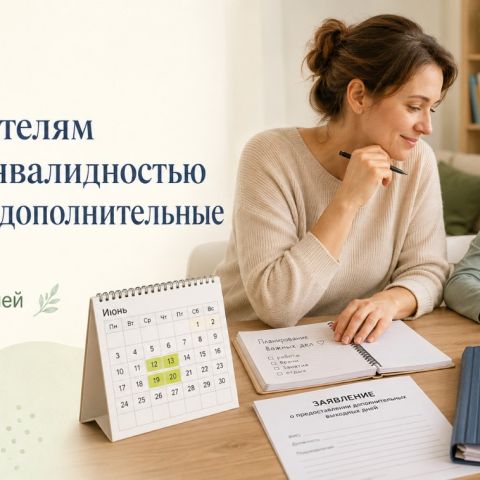 Как родителям детей с инвалидностью оформить дополнительные выходные
